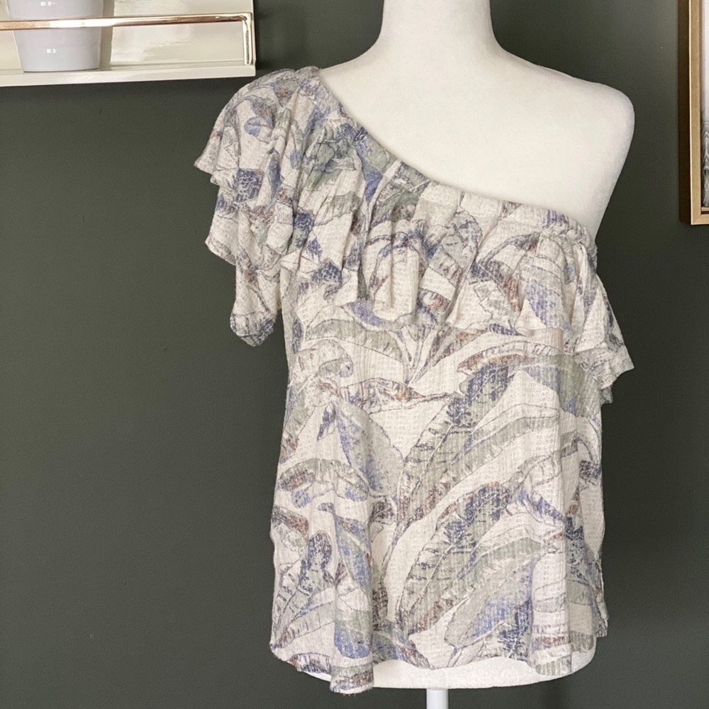Lucky Brand Off the Shoulder Leaf Top